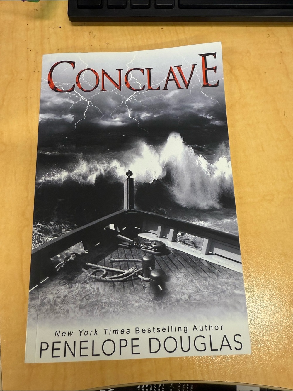 Conclave Wall Art Poster by - Black, White, Red Accent